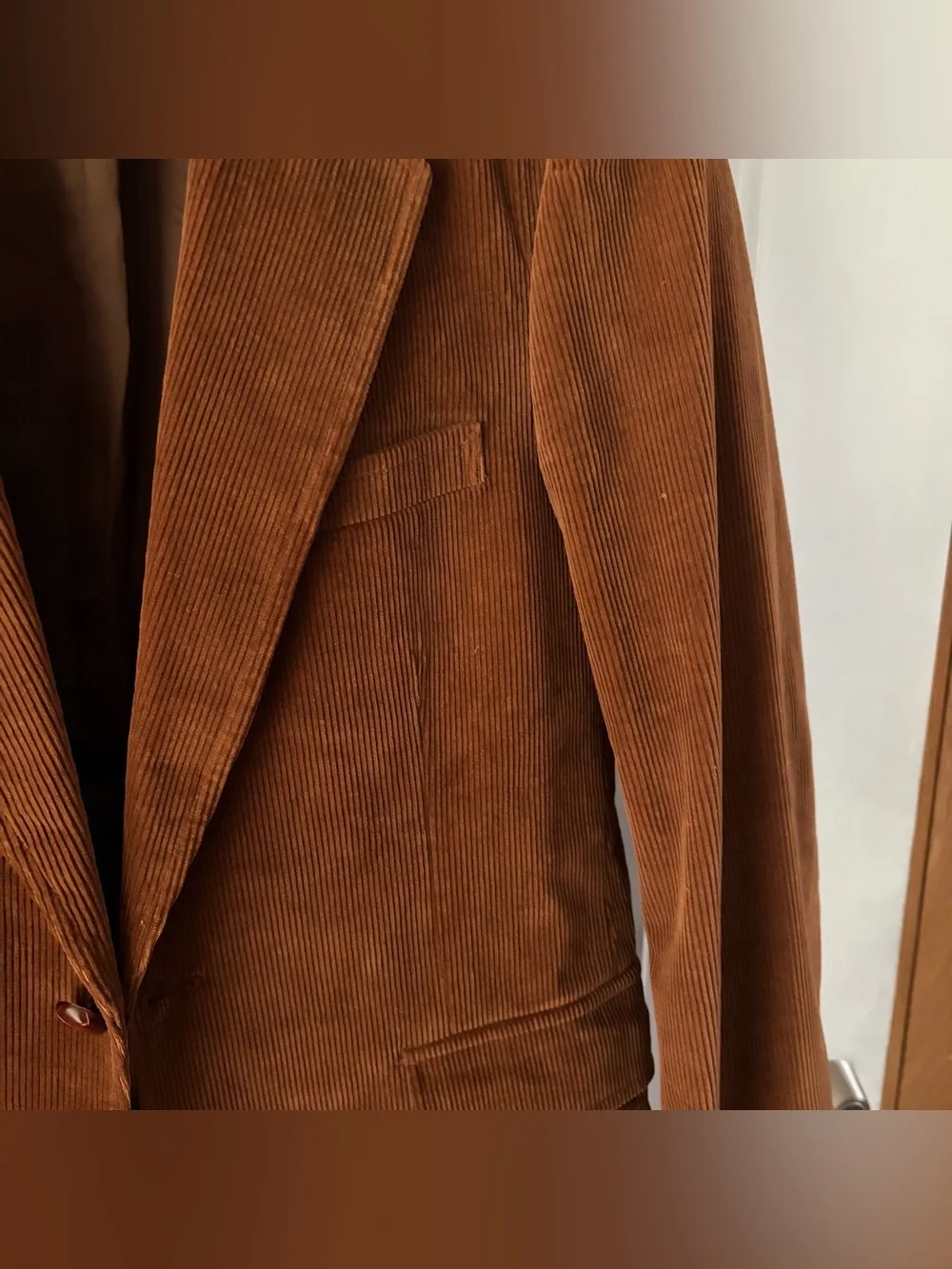 Corduroy Sport Coat in Rust Brown - Classic Men's Blazer